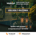 Usługa 1-razowa sprzątania grobu
